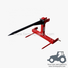 China BS500/BS1000 -3 Point Bale Spear Cat.1 , Farm Implements Hay Spear For Tractors; 3pt Implements For Bale Moving supplier