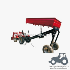 China Single Axle 3way Hydraulic Dump Trailer; Small Farm Trailer With three Side Tipping supplier
