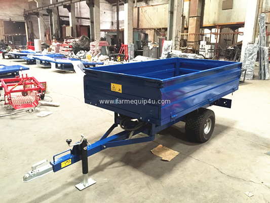 1T2W - Off Road Hydraulic Dump Trailer 1.0ton; Single Axle Farm Tipping Trailer;Tractor Hydraulic Dump Trailer supplier