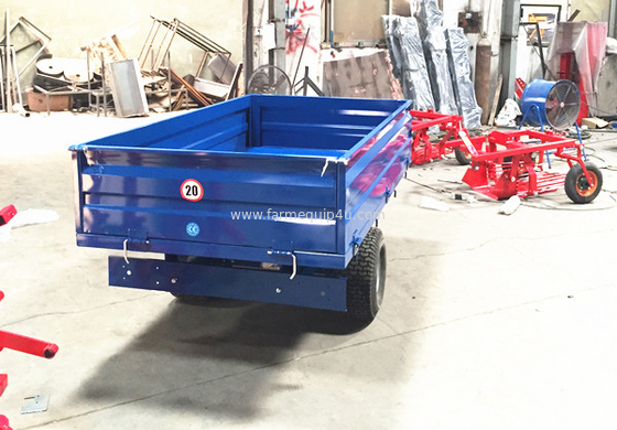 1T2W - Off Road Hydraulic Dump Trailer 1.0ton; Single Axle Farm Tipping Trailer;Tractor Hydraulic Dump Trailer supplier