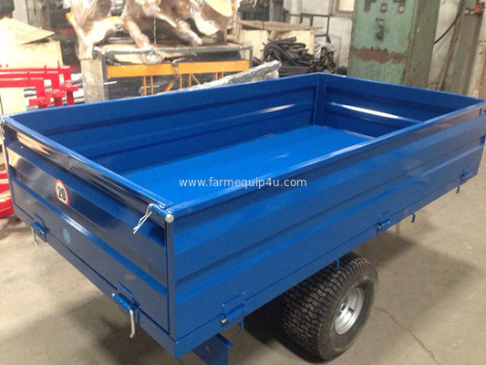 1T2W - Off Road Hydraulic Dump Trailer 1.0ton; Single Axle Farm Tipping Trailer;Tractor Hydraulic Dump Trailer supplier
