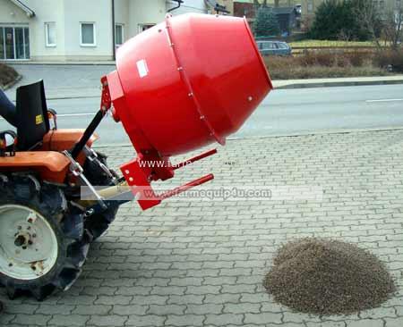 5CM - 3 point hitch PTO Cement Mixer ,concrete mixer  200lit supplier