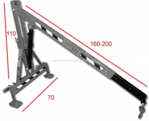 EC200 - Tractor Mounted 3 point Engine Hoist ; Boom Pole for lifting and moving farm equipment supplier