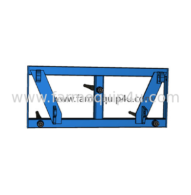 Farm Machinery Euro Hitch 3 Prong Bale Spear , Tractor Implements Attachment supplier