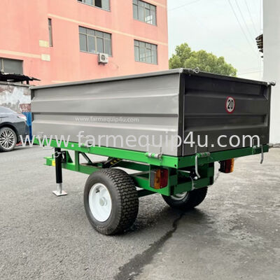 Tractor Tow Behind 2 Wheel Hydraulic Tipper Trailer 0.5ton 500kgs supplier