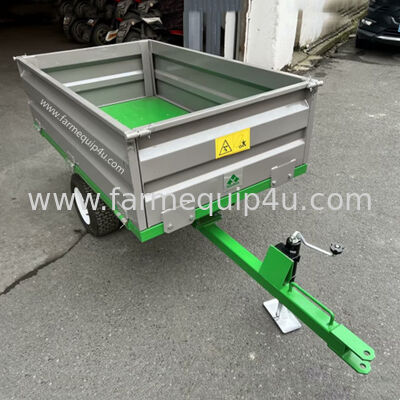 Tractor Tow Behind 2 Wheel Hydraulic Tipper Trailer 0.5ton 500kgs supplier
