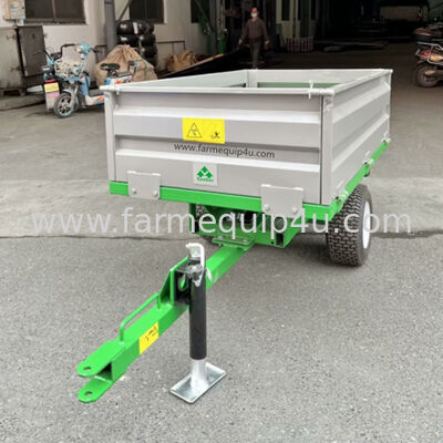 Tractor Tow Behind 2 Wheel Hydraulic Tipper Trailer 0.5ton 500kgs supplier