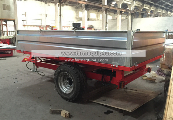 4T2W - 2wheel Dump Trailer With Loading Capacity 4ton;Farm Tractor Box Trailer; Hydralic Tipping Trailer supplier