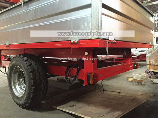 4T2W - 2wheel Dump Trailer With Loading Capacity 4ton;Farm Tractor Box Trailer; Hydralic Tipping Trailer supplier