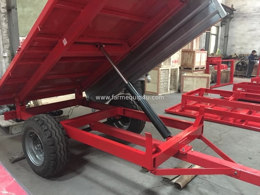4T2W - 2wheel Dump Trailer With Loading Capacity 4ton;Farm Tractor Box Trailer; Hydralic Tipping Trailer supplier