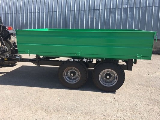 3T4W/4T4W - 4wheels Type Double Axle Tractor Trailer; Hydraulic Dump Trailer With Two Axle; Farm Tipping Trailer supplier