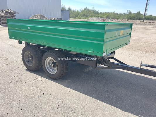 3T4W/4T4W - 4wheels Type Double Axle Tractor Trailer; Hydraulic Dump Trailer With Two Axle; Farm Tipping Trailer supplier