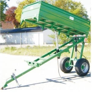 Single Axle 3way Hydraulic Dump Trailer; Small Farm Trailer With three Side Tipping supplier