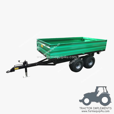 2T4W - Off Road Hydraulic Dump Trailer With CE 2ton Loading Weight; Tractor Farm Tipper Trailer supplier