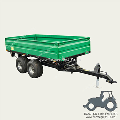 2T4W - Off Road Hydraulic Dump Trailer With CE 2ton Loading Weight; Tractor Farm Tipper Trailer supplier