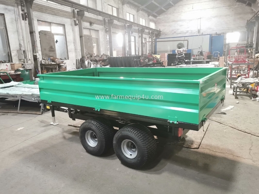 2T4W - Off Road Hydraulic Dump Trailer With CE 2ton Loading Weight; Tractor Farm Tipper Trailer supplier