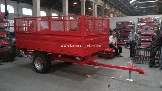 Dump Trailer With Higher Wire Mesh Panels ;Farm Machinery ;Tractor Trailer For Hobby Farm supplier