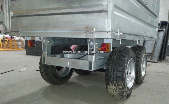 Farm Tractor Trailer With Hot Dip Galvanized; Agriculture Transport Tipping Trailer supplier