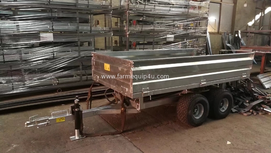 Farm Tractor Trailer With Hot Dip Galvanized; Agriculture Transport Tipping Trailer supplier