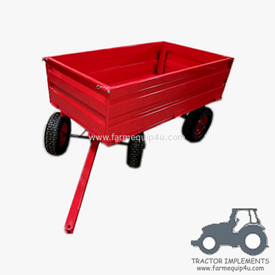 4WCART-  4Wheel 17cubic. Utility Cart Trailers; Doule Axle Atv Trailer; Trailer For Garden Transport;Farm Machinery supplier