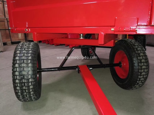 4WCART-  4Wheel 17cubic. Utility Cart Trailers; Doule Axle Atv Trailer; Trailer For Garden Transport;Farm Machinery supplier
