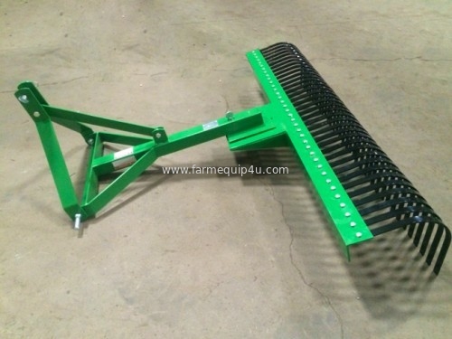 LR - Farm Implements Tractor 3-Point Mounted Landscape Raker; Tractor Attachment Stick Rake supplier