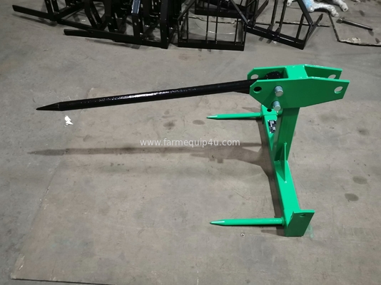 BS-1 Tractor 3 Point Bale Spear With Cat.1; Hay Spear For Bale Moving supplier