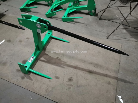BS-1 Tractor 3 Point Bale Spear With Cat.1; Hay Spear For Bale Moving supplier