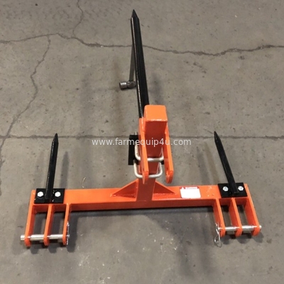 BS1200 -3 Point Bale Spear With Tractors Cat.2, Farm Implements Hay Spear For Tractors; 3pt Implements For Bale Moving supplier