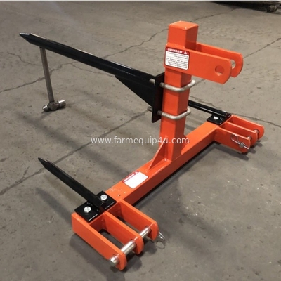 BS1200 -3 Point Bale Spear With Tractors Cat.2, Farm Implements Hay Spear For Tractors; 3pt Implements For Bale Moving supplier