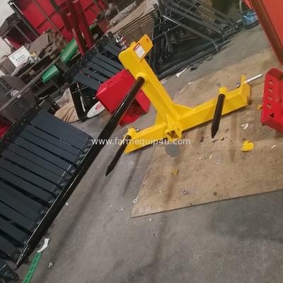 BSH -3 Point Bale Spear Cat.1 With Hitch Move; Heavy Duty Spears For Farm Hay Moving supplier