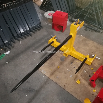 BSH -3 Point Bale Spear Cat.1 With Hitch Move; Heavy Duty Spears For Farm Hay Moving supplier