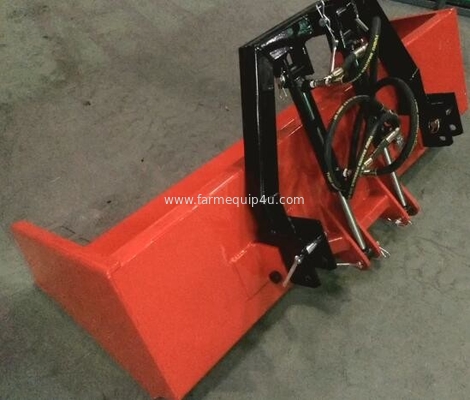 TB2H-Tractor 3pt. Tipping Transport Box with double hydraulic cylinder; farm tipper transport box trip scoop supplier