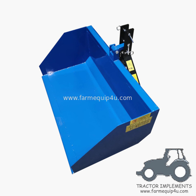 TSCP - Tractor 3 Point Tipping Trip Scoop; Farm Transport Box For Compact Tractor ;Dirt Scoop supplier