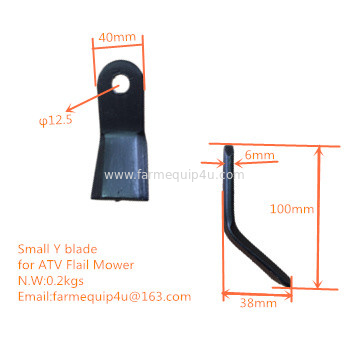 Small Y Blade For Flail Mower EF ;ATV 120 Flail Mower supplier
