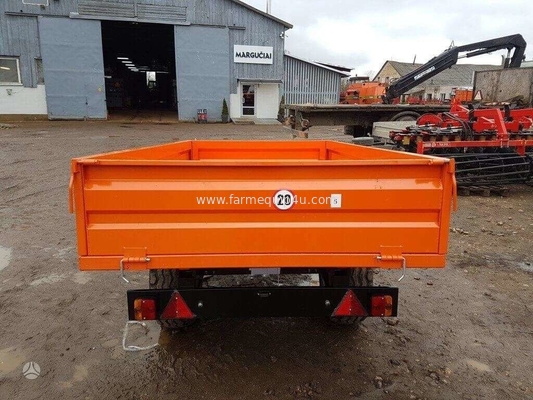 3T2W 2wheel Dump Trailer 3000kgs; Farm Transport Tipping Trailer; Hydraulic Dump Trailer supplier