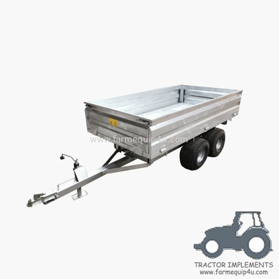 Farm Tractor Trailer With Hot Dip Galvanized; Agriculture Transport Tipping Trailer supplier