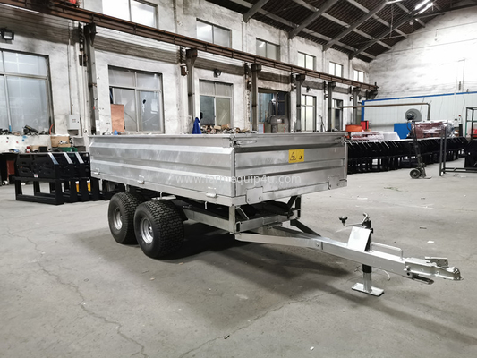 Farm Tractor Trailer With Hot Dip Galvanized; Agriculture Transport Tipping Trailer supplier