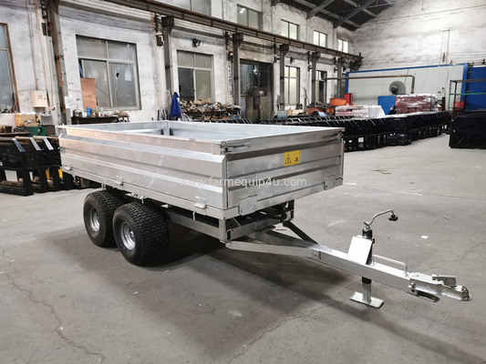 Farm Tractor Trailer With Hot Dip Galvanized; Agriculture Transport Tipping Trailer supplier