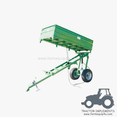 Single Axle 3way Hydraulic Dump Trailer; Small Farm Trailer With three Side Tipping supplier