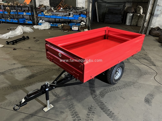 1.5T2W - Off Road Hydraulic Dump Trailer 1.0ton; Single Axle Farm Tipping Trailer;Tractor Hydraulic Dump Trailer supplier